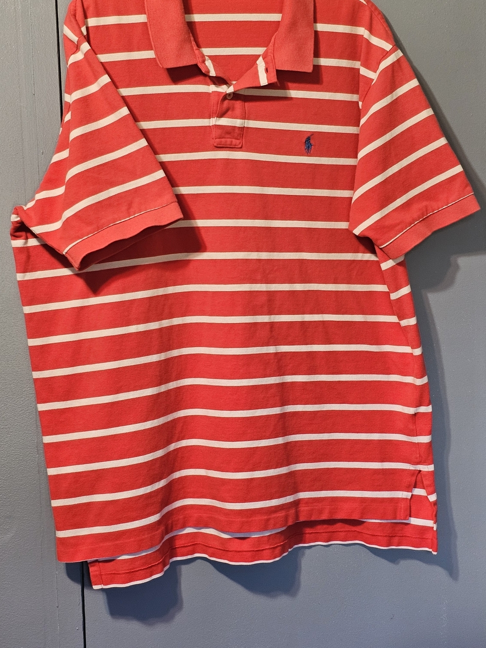 Polo by Ralph Lauren Red & White Striped Polo Shirt
